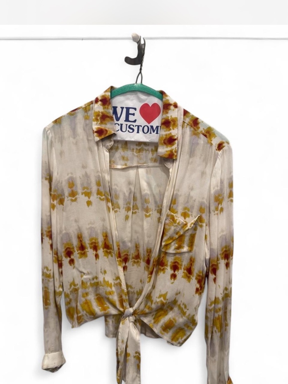 Tie-Front Women's Blouse